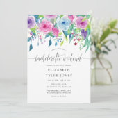 ウルトラバイオレットをテーマにしたフローラバチェロレッテ週末 招待状 (スタンド正面)