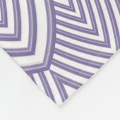 ウルトラバイオレットアーチ型ホタテ蘭モノグラム名 フリースブランケット (角)