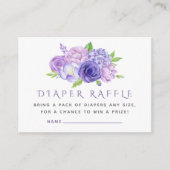 ウルトラバイオレットウォーターフローラベビーおむつラッフル エンクロージャーカード (正面)