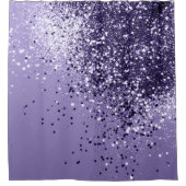 ウルトラバイオレットグリッタードリーム#1 シャワーカーテン (正面)