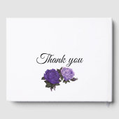 ウルトラバイオレットバラ結婚ズゲストブック ゲストブック (裏面)