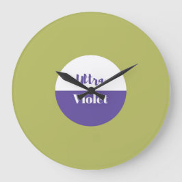 ウルトラバイオレットパントーン2018デザイン ラージ壁時計