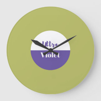 ウルトラバイオレットパントーン2018デザイン ラージ壁時計