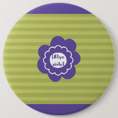 ウルトラバイオレットパントーン2018デザイン 缶バッジ (正面)