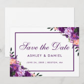 ウルトラバイオレットパープルフラワルセーブザデートPF セーブザデート (正面/裏面)