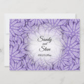 ウルトラバイオレットフエフローラ結婚式招待状 招待状 (裏面)