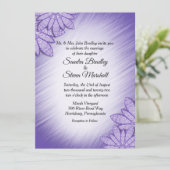 ウルトラバイオレットフエフローラ結婚式招待状 招待状 (スタンド正面)