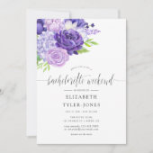 ウルトラバイオレットフローラバチェロレッテ週末の日程 招待状 (正面)