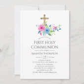 ウルトラバイオレットフローラファースト聖餐式 招待状 (正面)