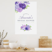 ウルトラバイオレットフローラブライダルシャワーへようこそ ポスター (キッチン)