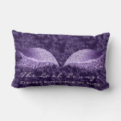 ウルトラバイオレットベルベットグリッターメイクアップラッシュズ美しい ランバークッション (裏面)