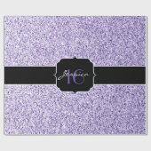 ウルトラバイオレットライトパープルグリッタースパークルスウィート16 ラッピングペーパー (フラット)