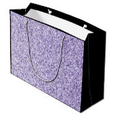 ウルトラバイオレットライトパープルグリッタースパークルスウィート16 ラージペーパーバッグ (裏面アングル)