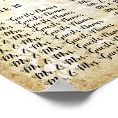 ウルトラバイオレット中世ルネッサンスのシーティングチャート ポスター (角)