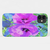 ウルトラバイオレット梅熱狂する紫ハイビスカス花 Case-Mate iPhoneケース (裏面(横))