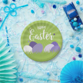 ウルトラバイオレット&グリーンイースター紙プレート ペーパープレート (パーティー)