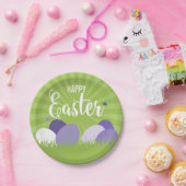 ウルトラバイオレット&グリーンイースター紙プレート ペーパープレート (パーティー)