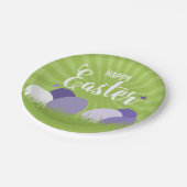 ウルトラバイオレット&グリーンイースター紙プレート ペーパープレート (アングル)