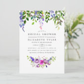 ウルトラバイオレット ブライダルシャワー 花の招待状 招待状 (スタンド正面)