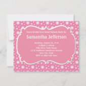 ウルトラピンクカップケーキSweet sixteenパーティー 招待状 (裏面)