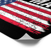 ウルトラマガアメリカ国旗の愛国的な議題 ポスター (角)