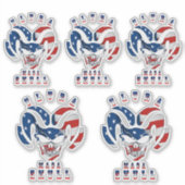 ウルトラマガスカル | 8"x 8" – 光沢（透明） シール (正面)