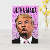 ウルトラマガトランプグリッター誕生日キスカード カード (黄色い花)