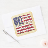 ウルトラマガトランプサポーター💡再素晴らしびアメリカ スクエアシール (封筒)