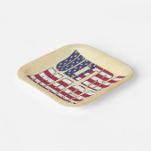 ウルトラマガトランプサポーター💡再素晴らしびアメリカ ペーパープレート (傾斜あり)