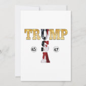 ウルトラマガトランプサポーター💡再素晴らしびアメリカ 招待状 (裏面)