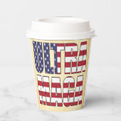 ウルトラマガトランプサポーター💡再素晴らしびアメリカ 紙コップ (裏面)