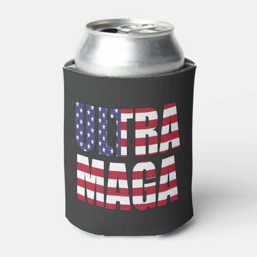 ウルトラマガトランプサポーター💡再素晴らしびアメリカ 缶クーラー (缶正面)