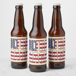 ウルトラマガトランプサポーター🚗 素晴らしアメリカ ビールラベル