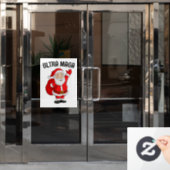 ウルトラマガトランプサンタクリスマスウィンドウにしがみつく ウィンドウサイン (オフィスドア)