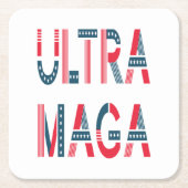 ウルトラマガトランプ愛国的共和党保守派 スクエアペーパーコースター (正面)