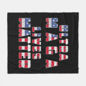 ウルトラマガドナルド・トランプ・ジョーバイデン氏共和党アメリカ フリースブランケット (正面(横))