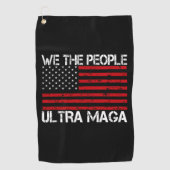 ウルトラマガプロトランプ2024おもしろい共和党員 ゴルフタオル (正面)