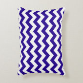 ウルトラマリンブルーシェブロン アクセントクッション (正面(垂直))