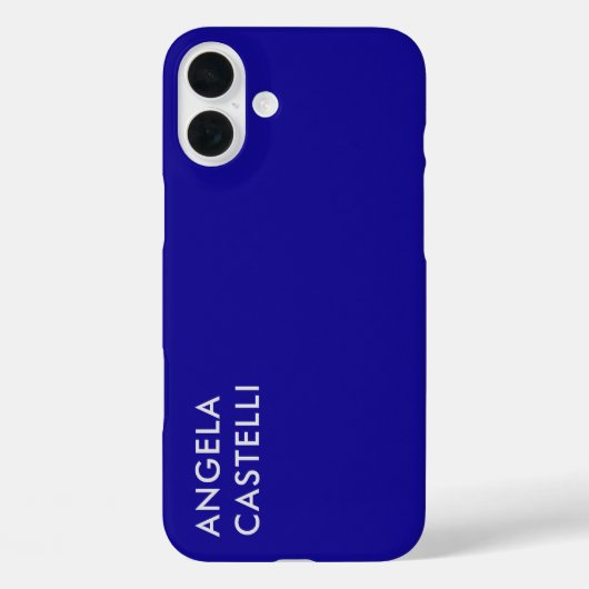 ウルトラマリンブルートレンディーモダンミニマリストプレーン Case-Mate iPhoneケース (裏面)