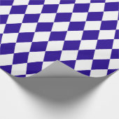 ウルトラマリンブルーハーレクイン ラッピングペーパー (コーナー)