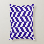 ウルトラマリンブルーヘリンボーン アクセントクッション (正面(垂直))