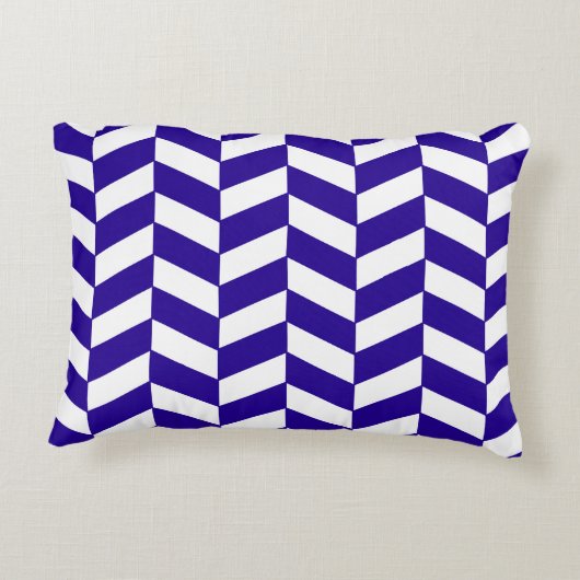 ウルトラマリンブルーヘリンボーン アクセントクッション (裏面)