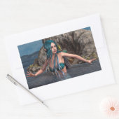 ウルトラマリンマーメイド 長方形シール (封筒)