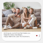 ウルトラミニマルバモダンレンタインの写真シール スクエアシール (正面)