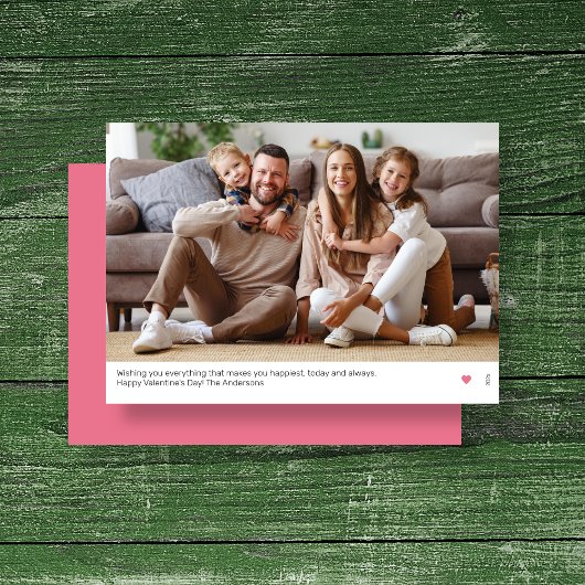 ウルトラミニマルピモダンックバレンタインデーのカード シーズンカード