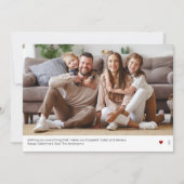 ウルトラミニマルレッドモダン・バレンタイン・カード シーズンカード (正面)