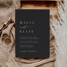 ウルトラミニマル離れー |書道アクセント結婚ーズ 箔招待状