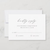 ウルトラミニマル |書道アモダンクセント 出欠カード (正面)