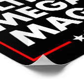 ウルトラメガマガトランプ自由主義の共和党支持者 ポスター (角)