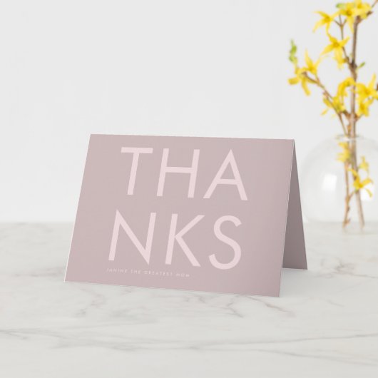 ウルトラモダンはっきりした赤面ピンクシンプルマザーズ カード (黄色い花)